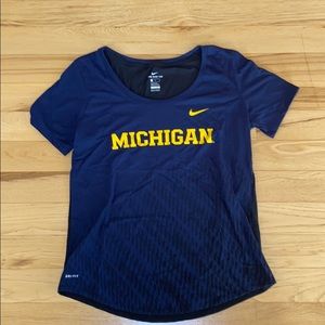 Michigan Nike dri fit tee